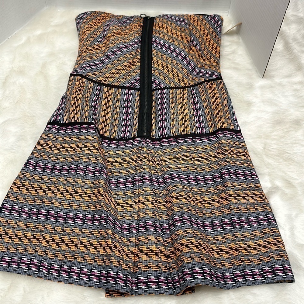 NWT Rachel, Rachel Roy, sleeveless, mini dress, orange, gray, black pink size 2
